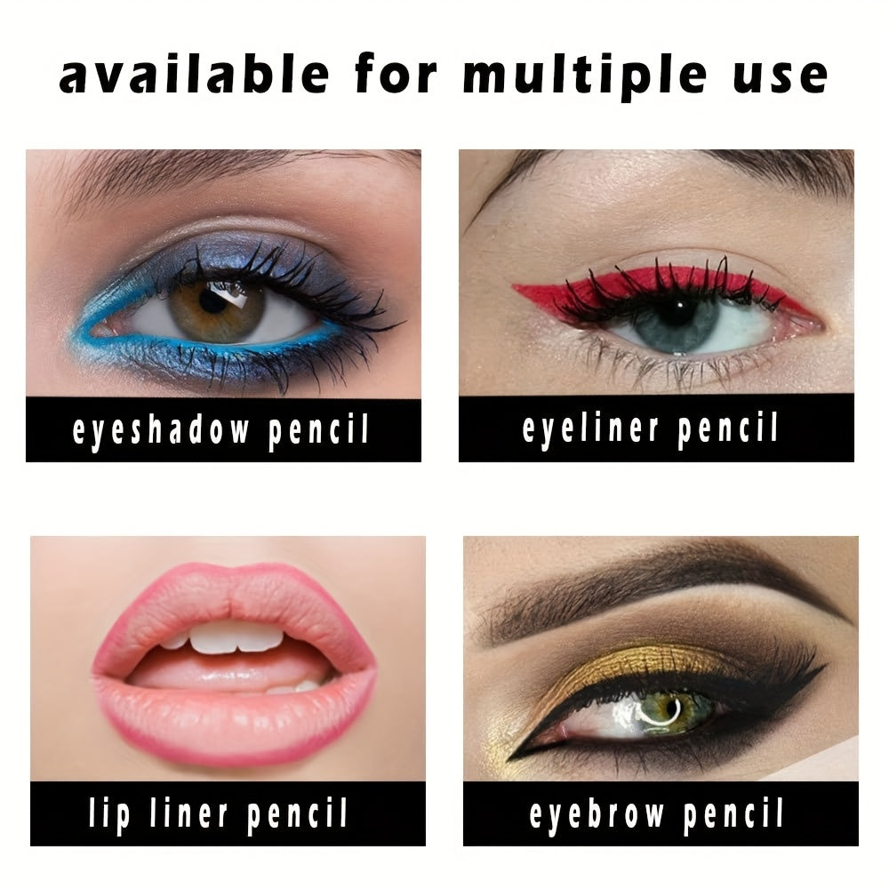 6-Color Smooth Waterproof Eyeliner Gel Pens