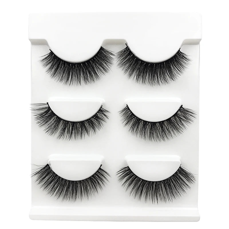 3 pairs False Eyelashes