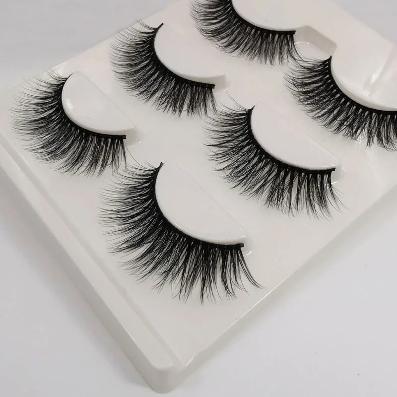 3 pairs False Eyelashes