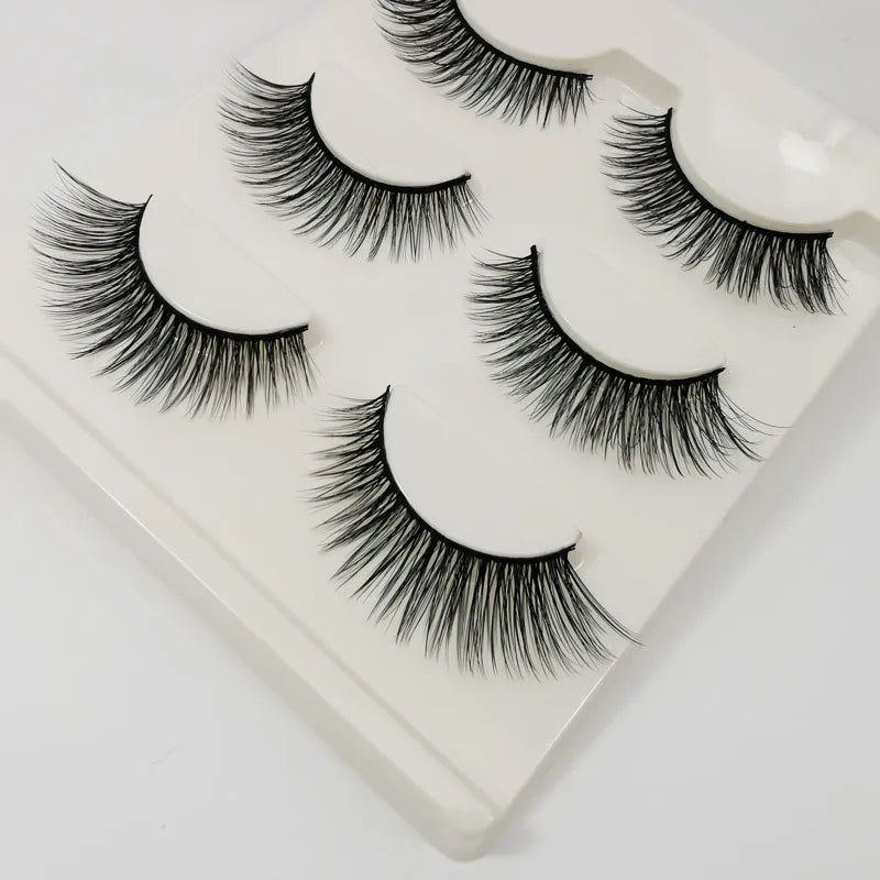 3 pairs False Eyelashes