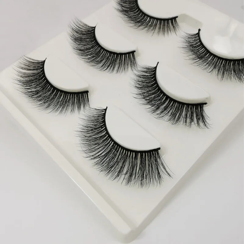 3 pairs False Eyelashes