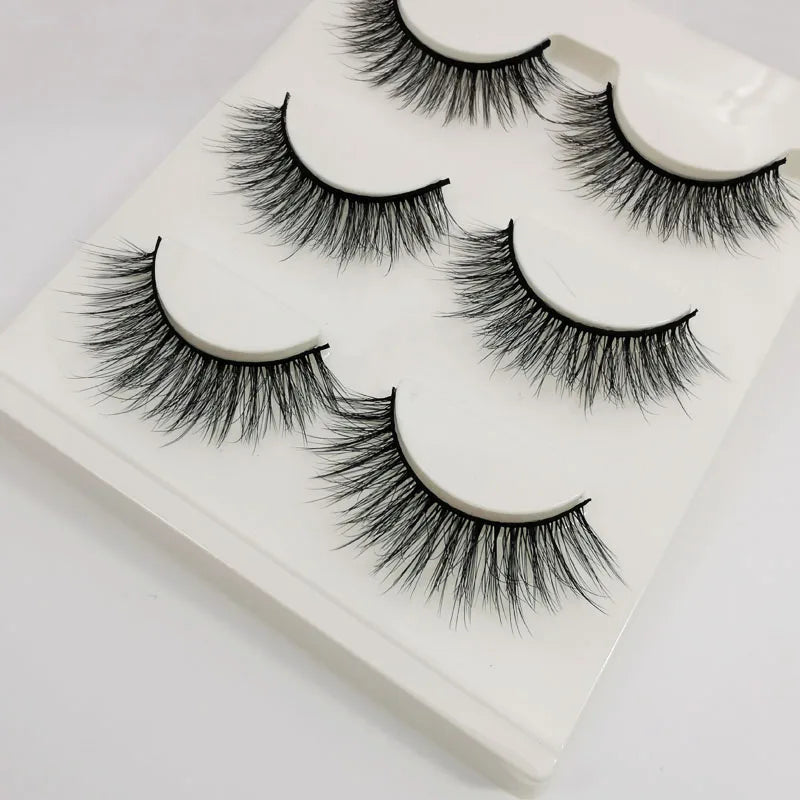 3 pairs False Eyelashes
