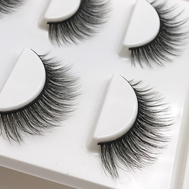 3 pairs False Eyelashes