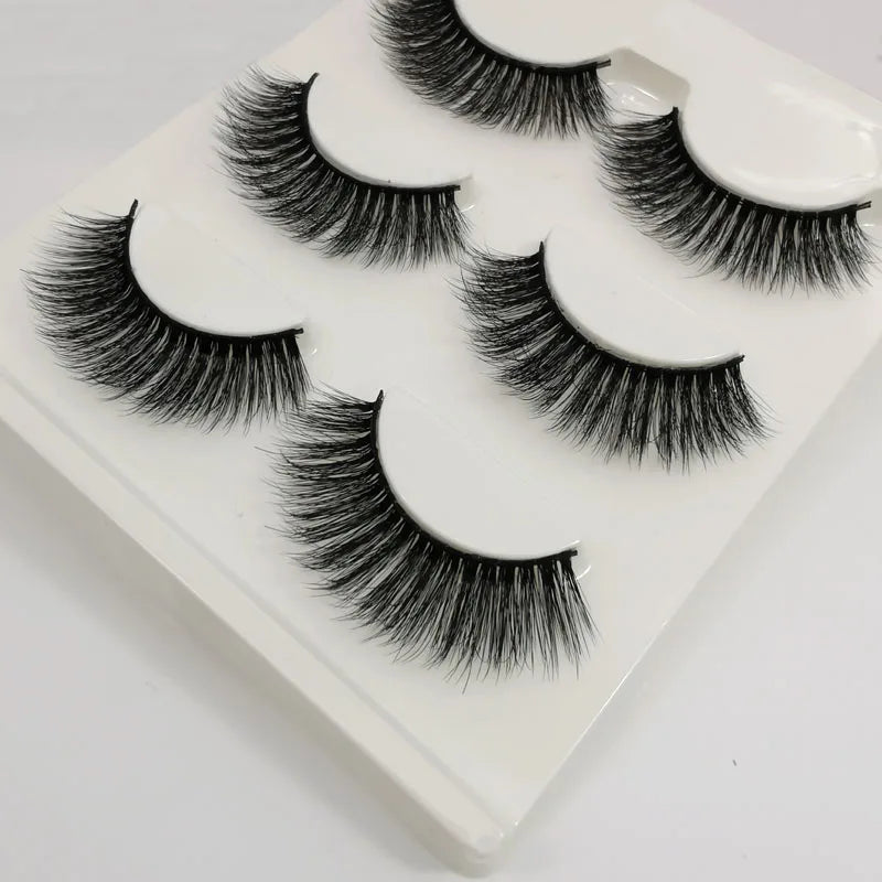3 pairs False Eyelashes