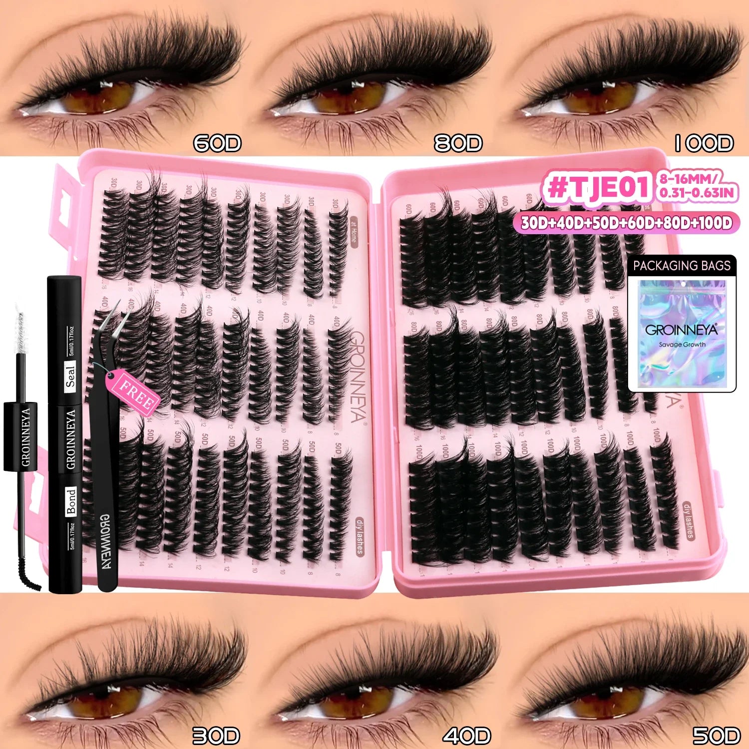 Wispy Cat Eyelash Extensions Kit