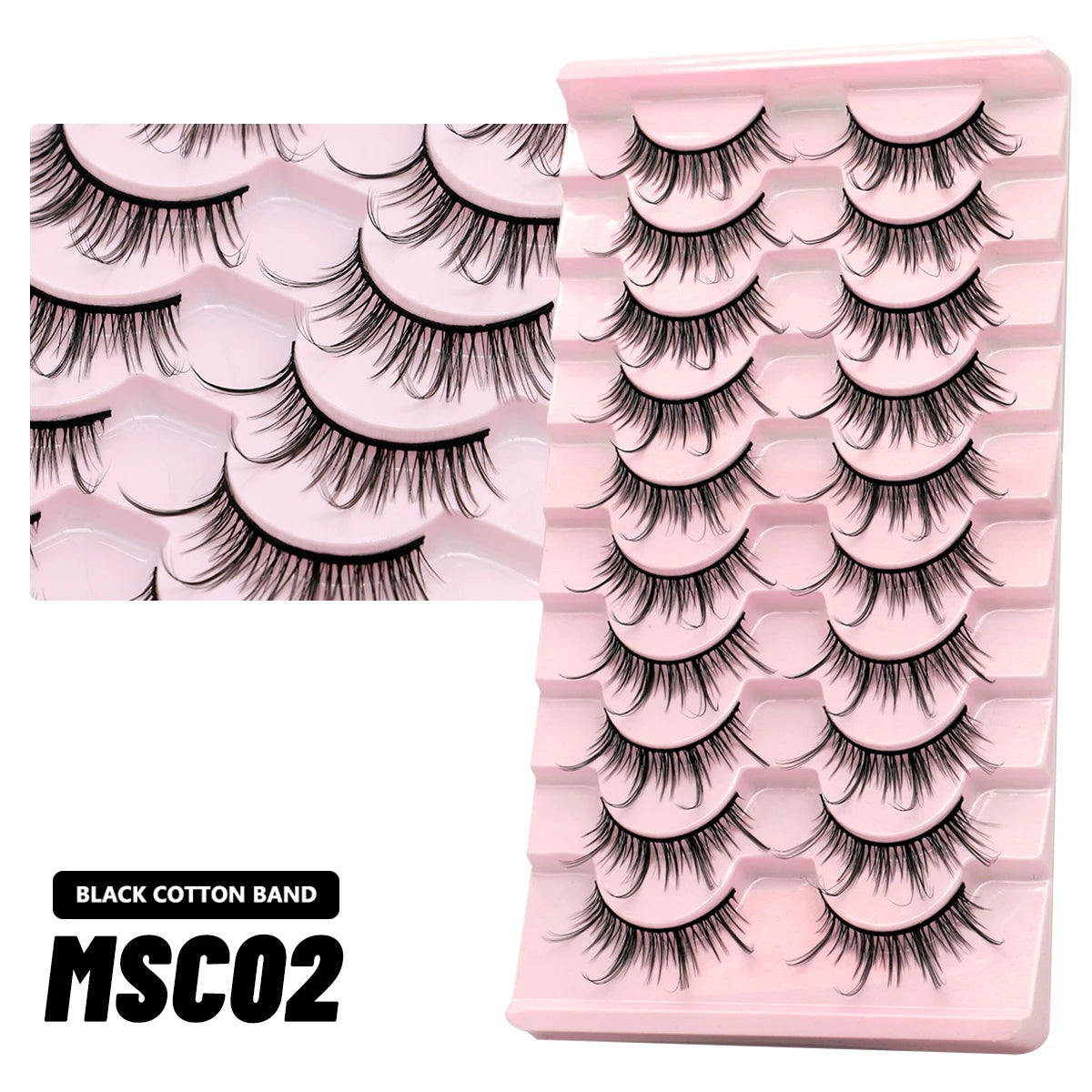 Natural False Eyelashes (5/10 Pairs)