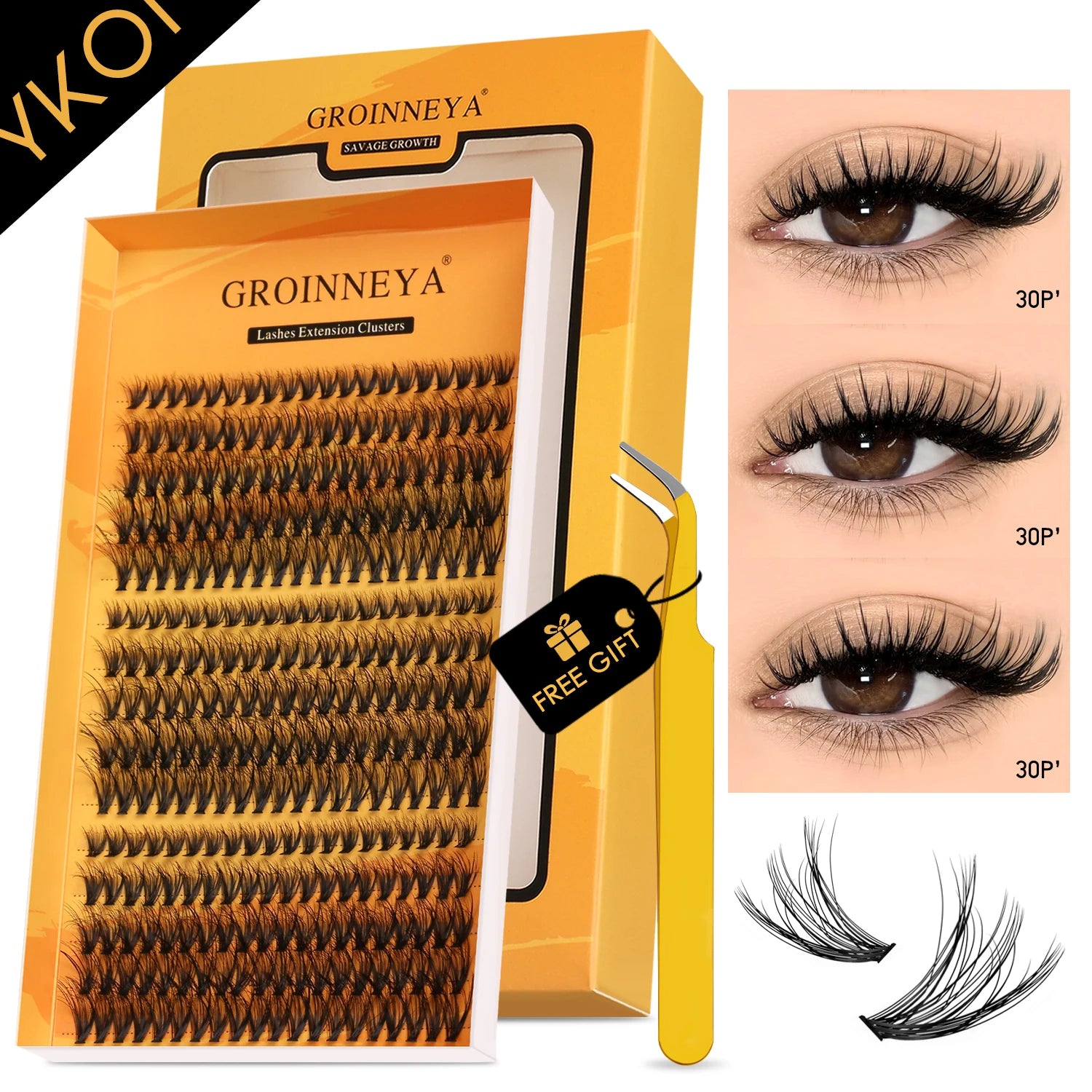 Cat Eyelashes Wispy Individual Lashes Extensions