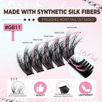 200 Pcs Extensions Eyelash Clusters Kit