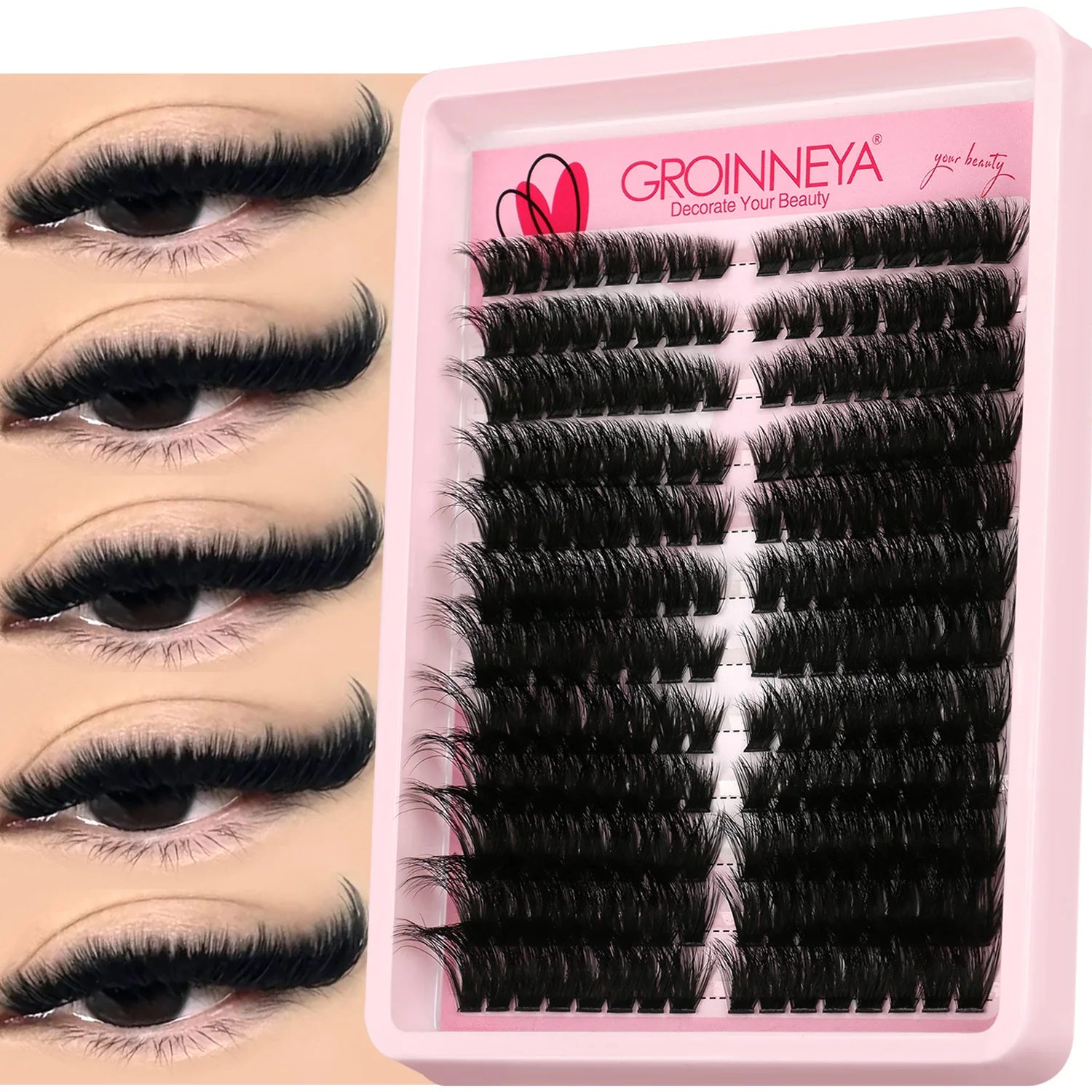 Cat Eyelashes Wispy Individual Lashes Extensions