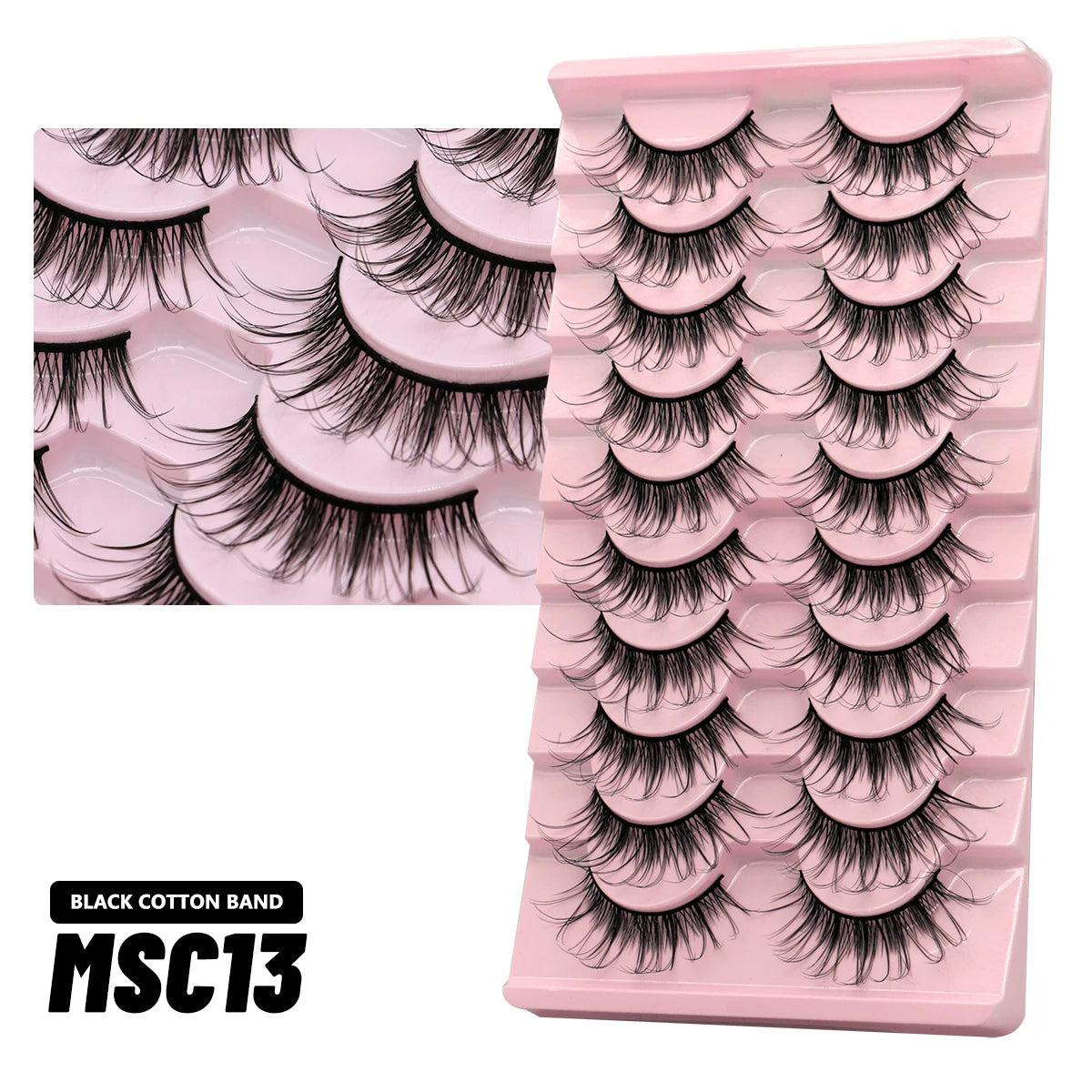 Natural False Eyelashes (5/10 Pairs)