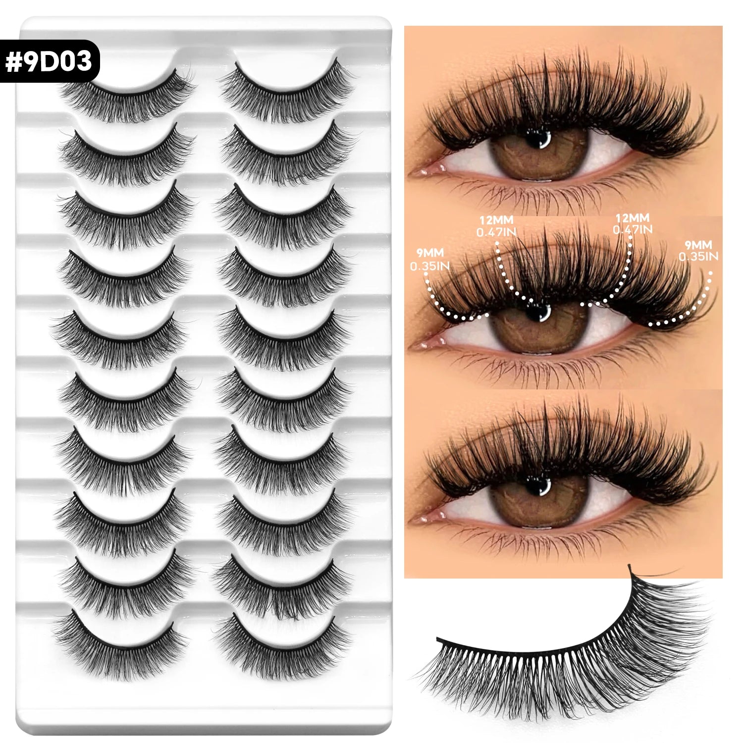 Strips Mink Fluffy Lashes