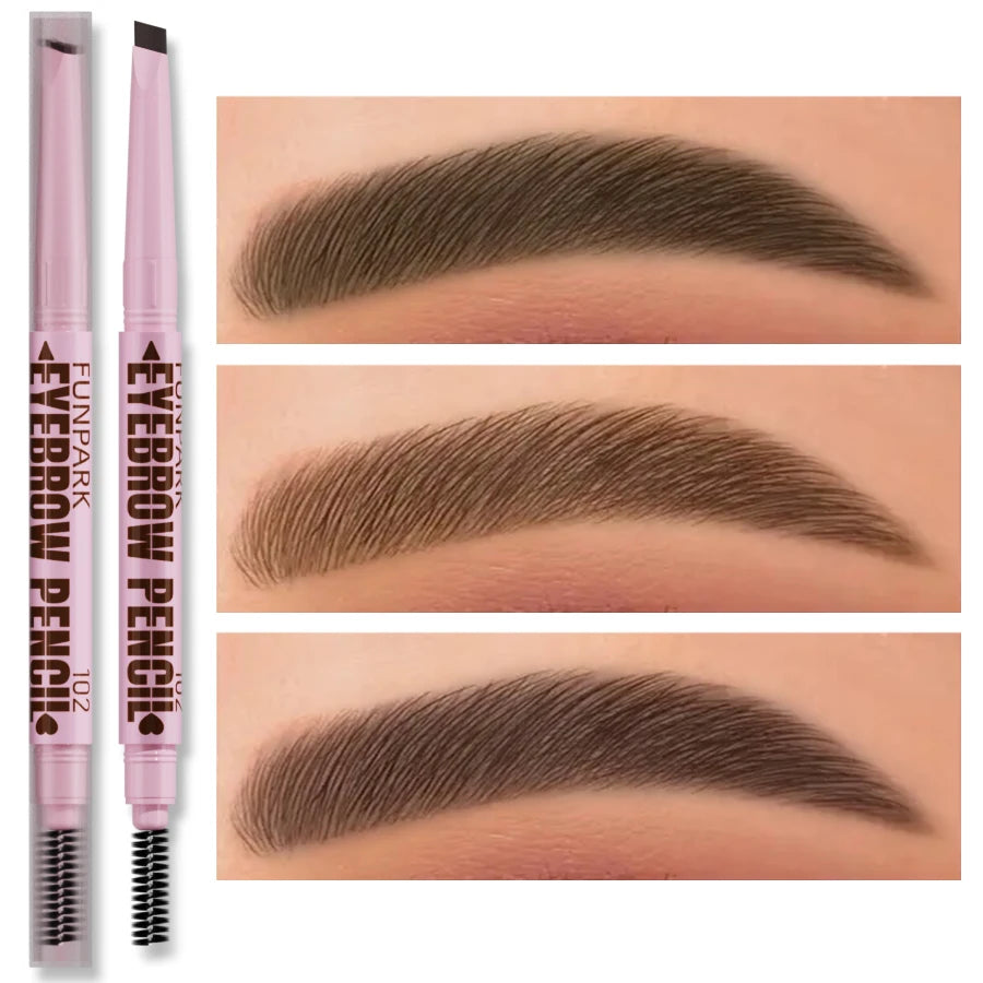 2 in 1 Waterproof Eyebrow Pencil