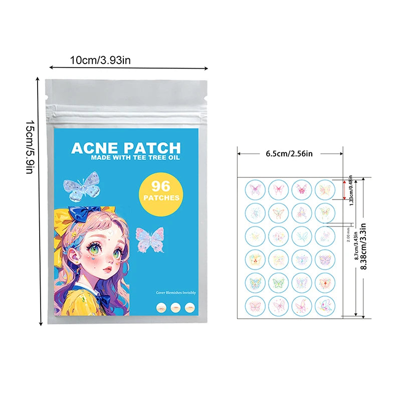96Pcs Butterfly Acne Patch