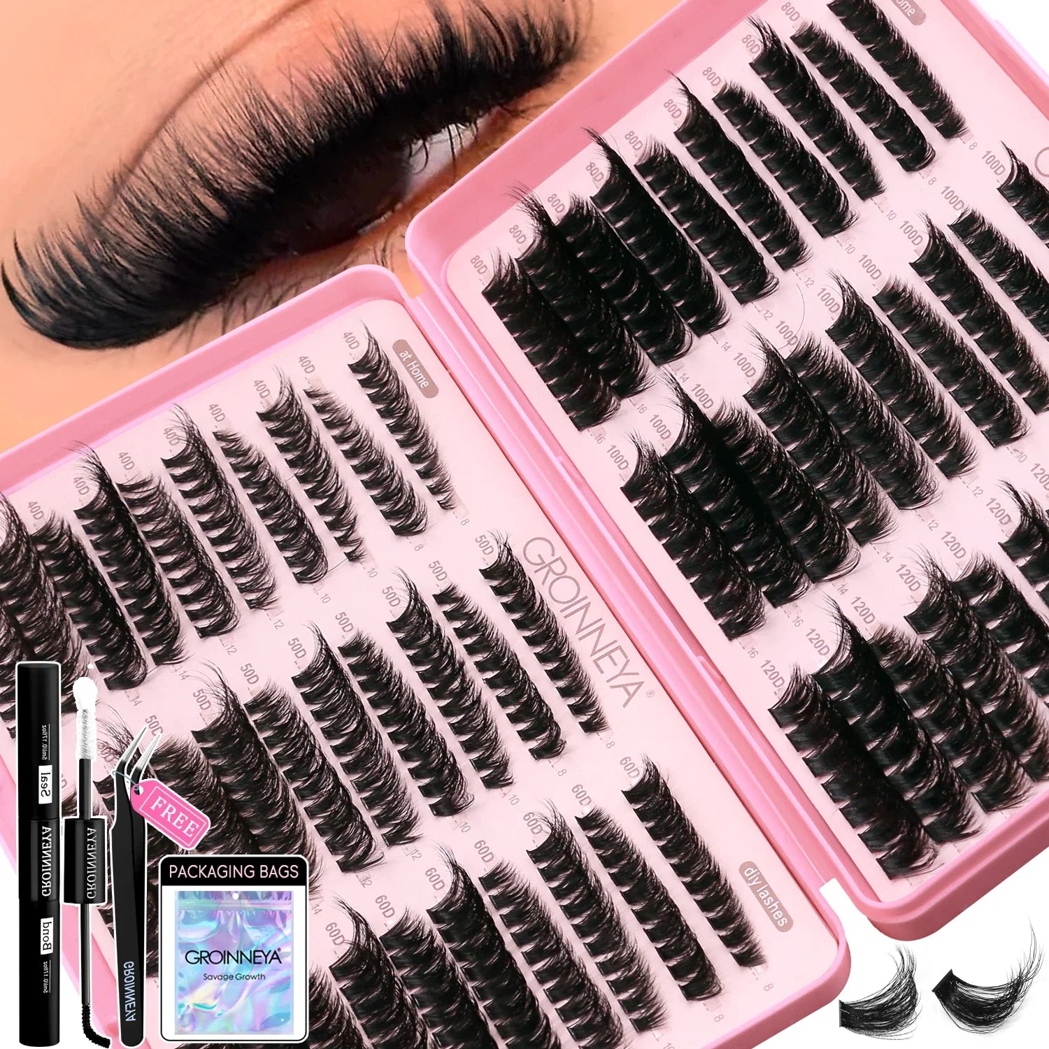 Wispy Cat Eyelash Extensions Kit