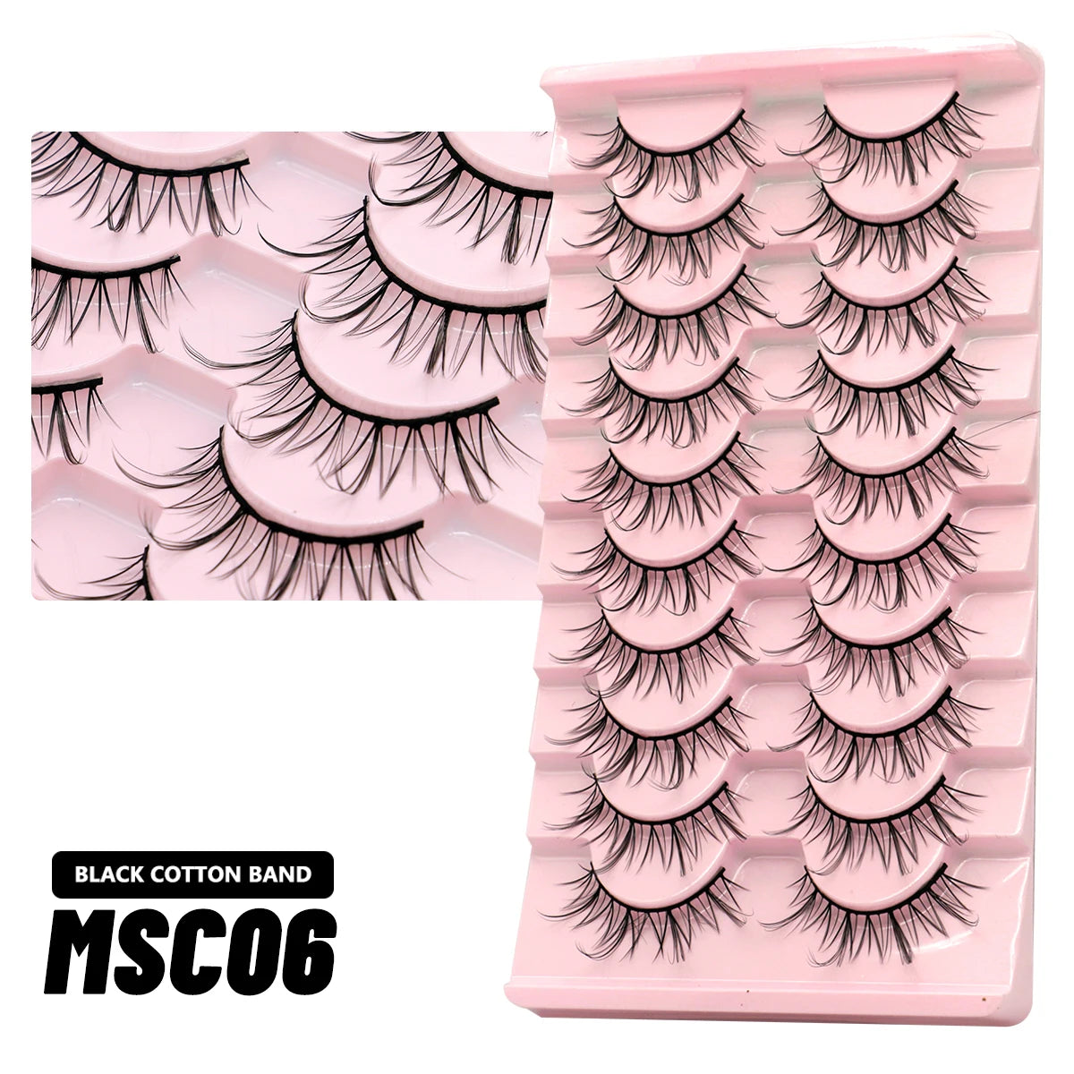 Natural False Eyelashes (5/10 Pairs)