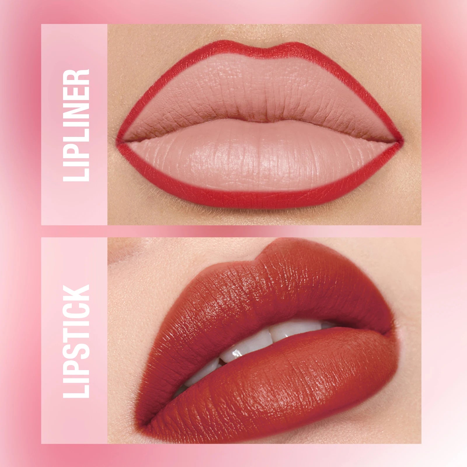 Waterproof Lipliner + Lipstick