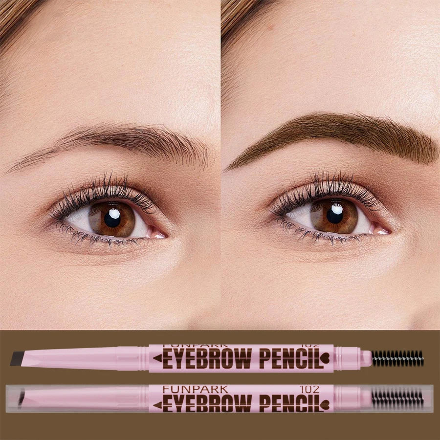 2 in 1 Waterproof Eyebrow Pencil