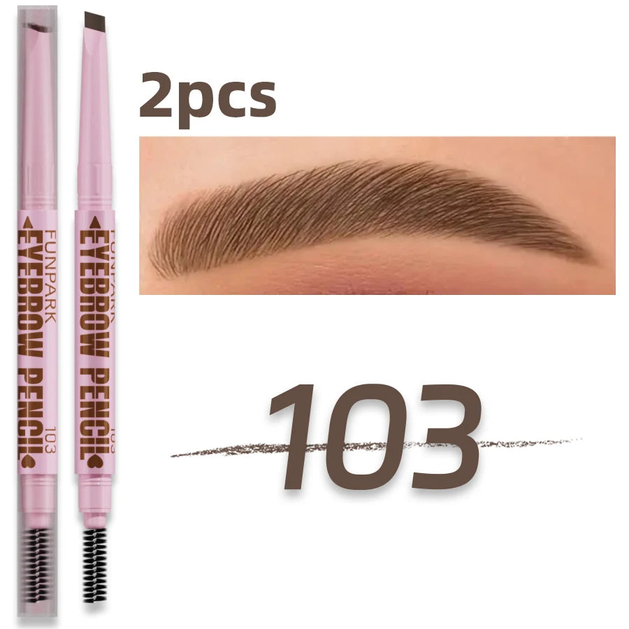 2 in 1 Waterproof Eyebrow Pencil