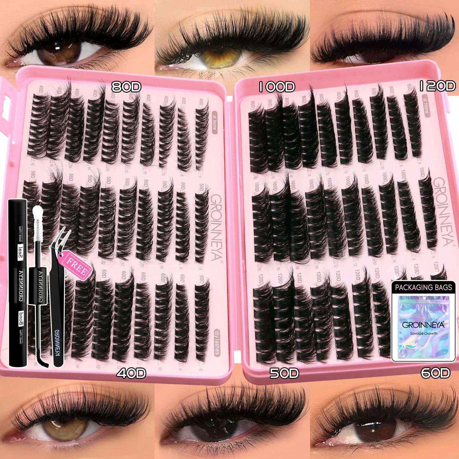 Wispy Cat Eyelash Extensions Kit