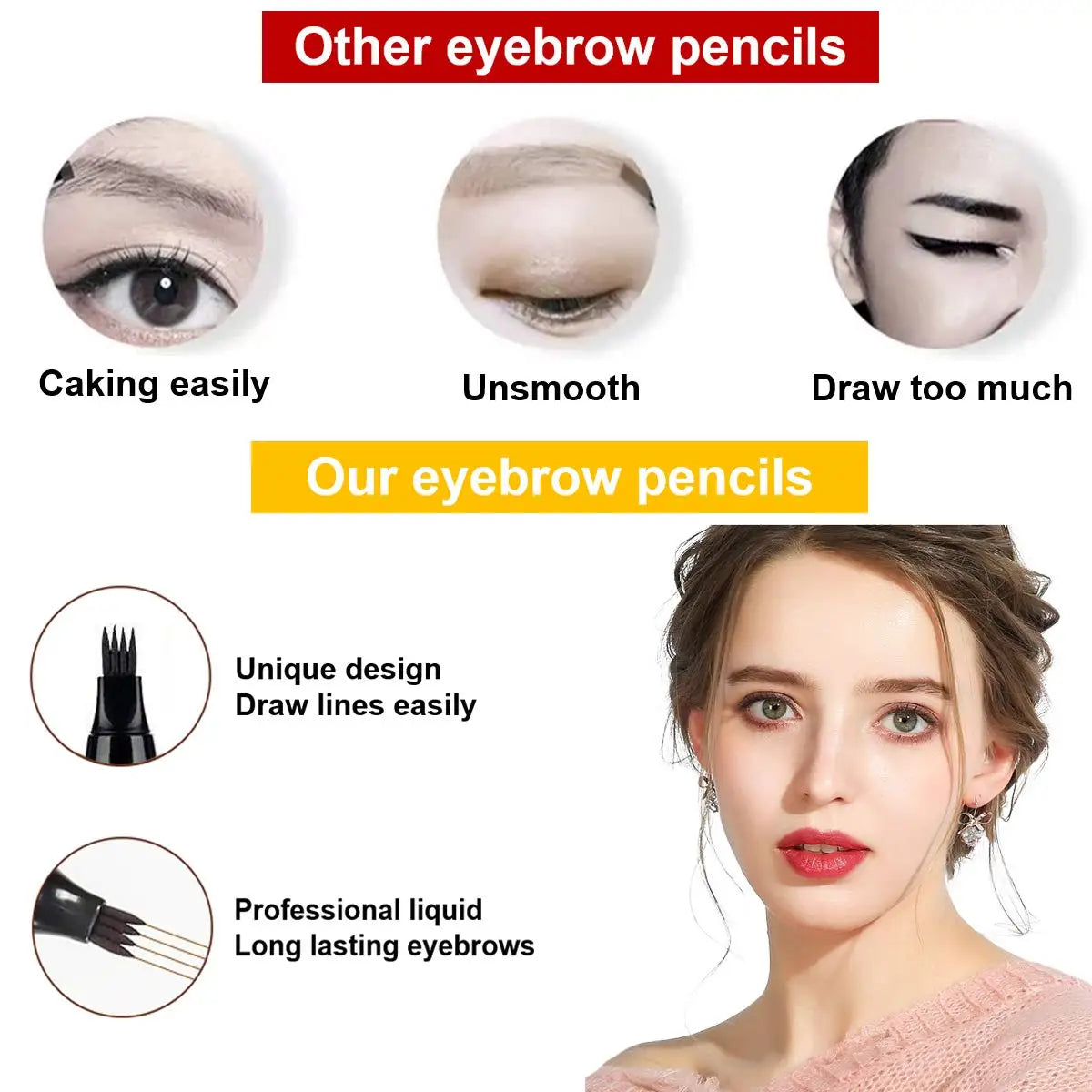 Waterproof  Microblading Eyebrow Pencil