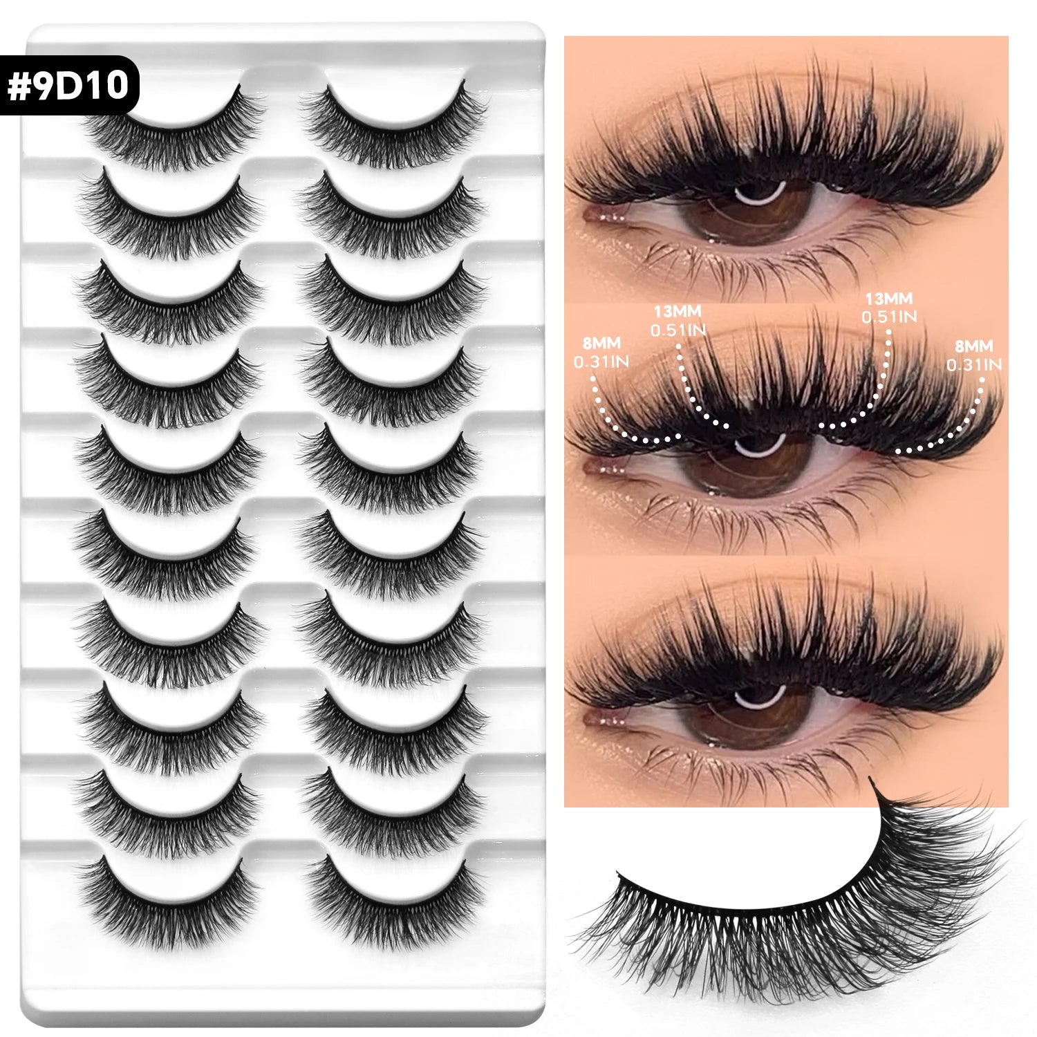 Strips Mink Fluffy Lashes