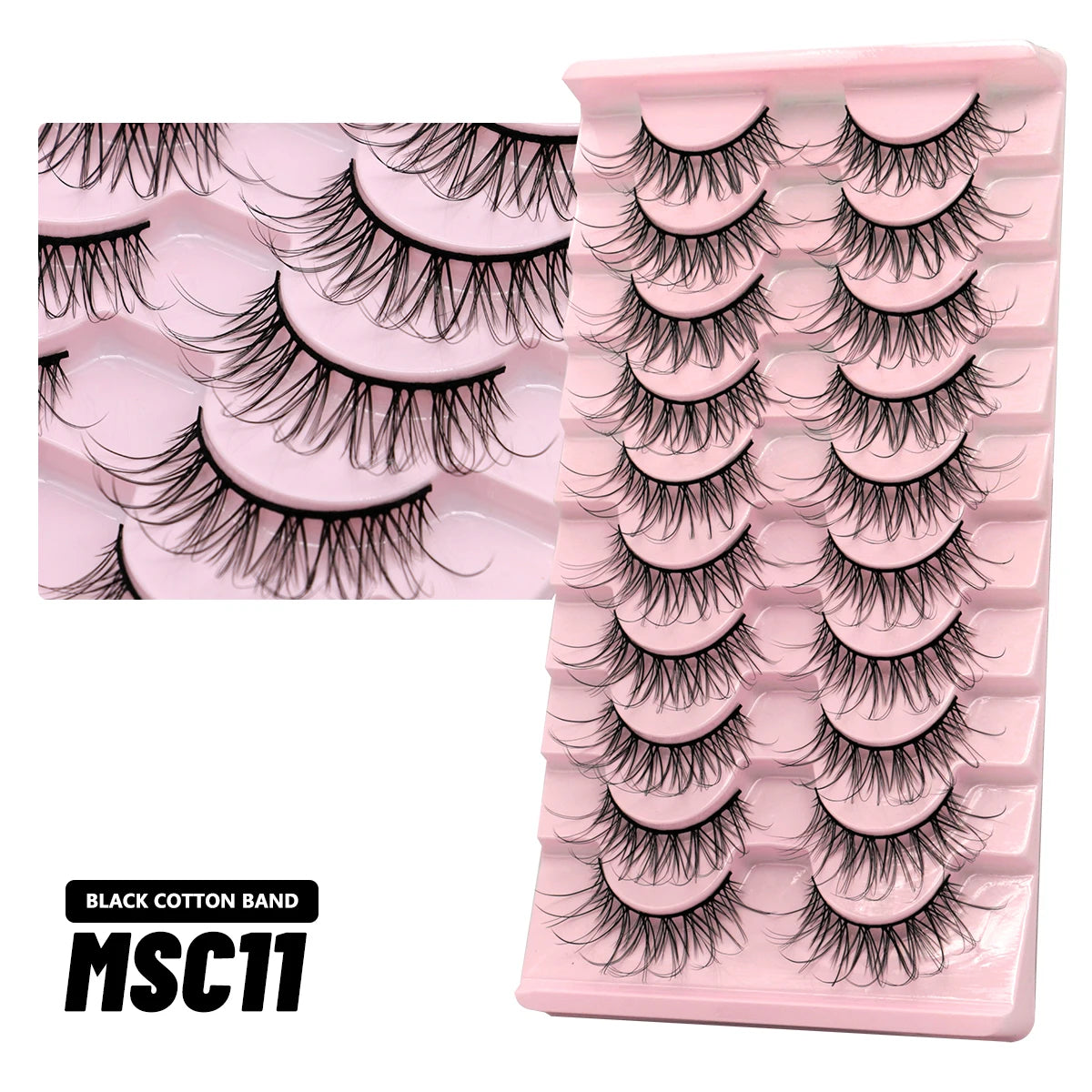 Natural False Eyelashes (5/10 Pairs)