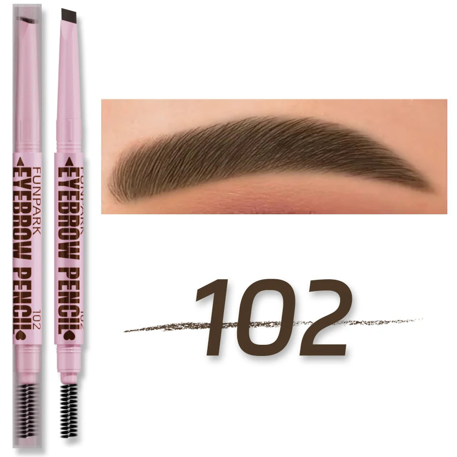 2 in 1 Waterproof Eyebrow Pencil