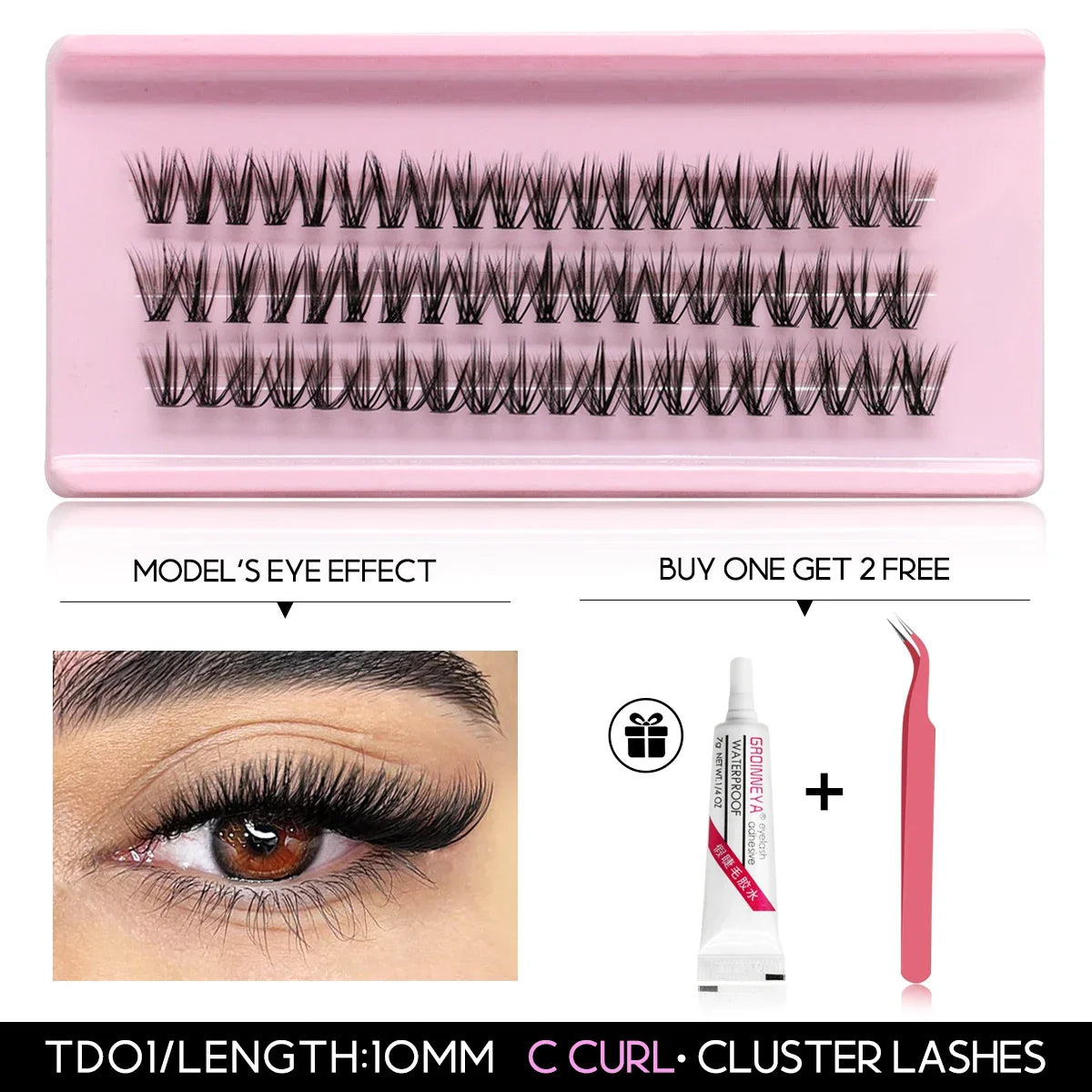 Wispy Cat Eyelash Extensions Kit