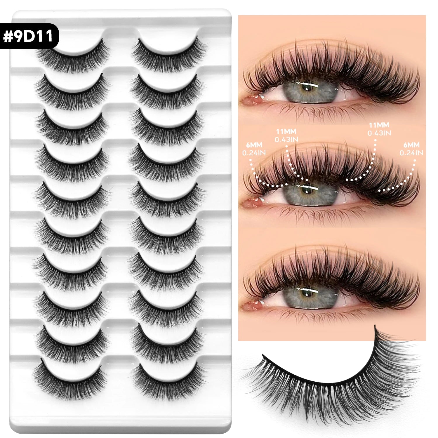 Strips Mink Fluffy Lashes