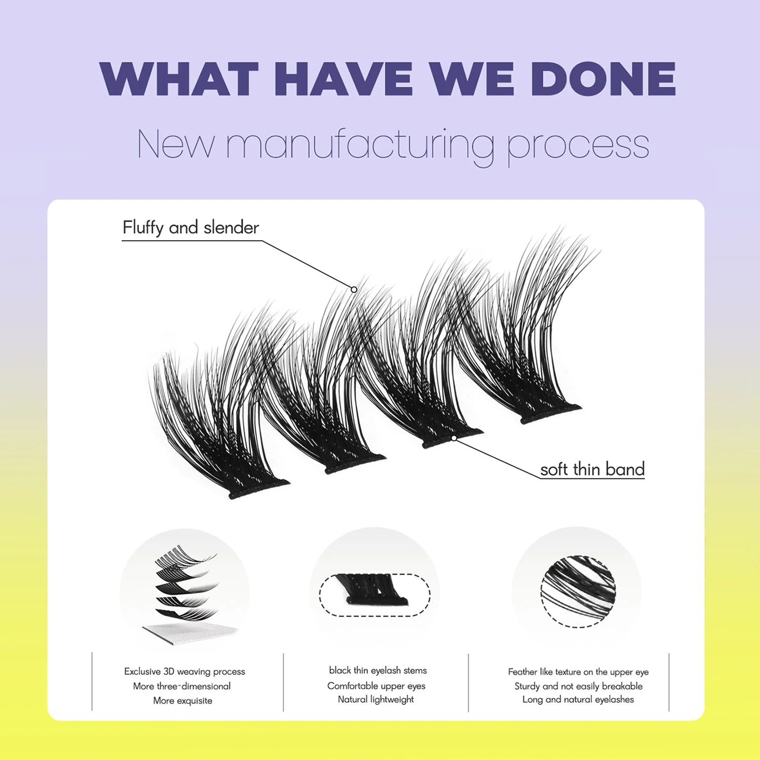 Cat Eyelashes Wispy Individual Lashes Extensions