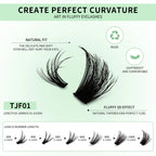 Mixed Tray Eyelash Extension with kit