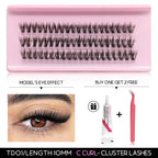 200 Pcs Extensions Eyelash Clusters Kit