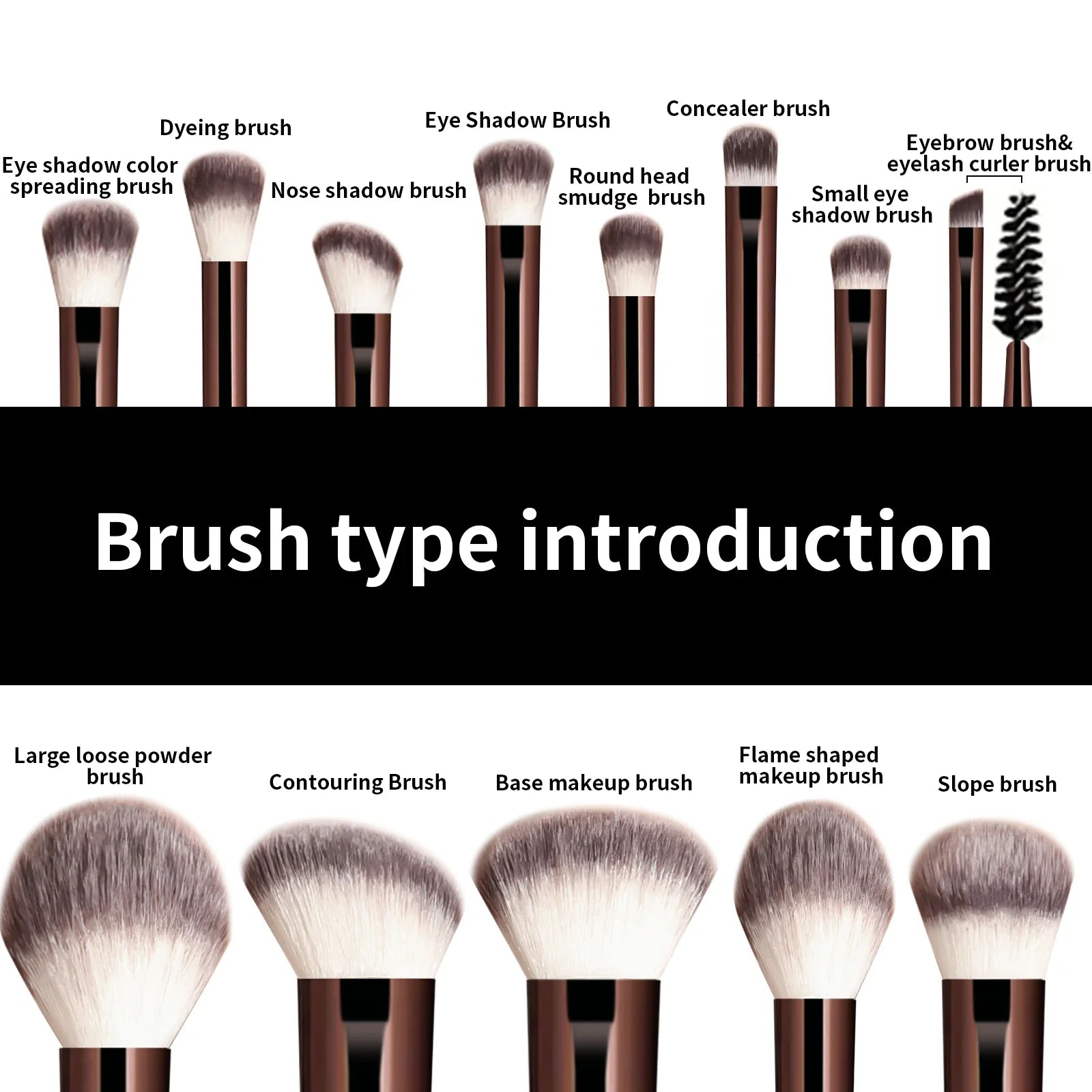 13PCS Makeup Brush Set  (13PCS )