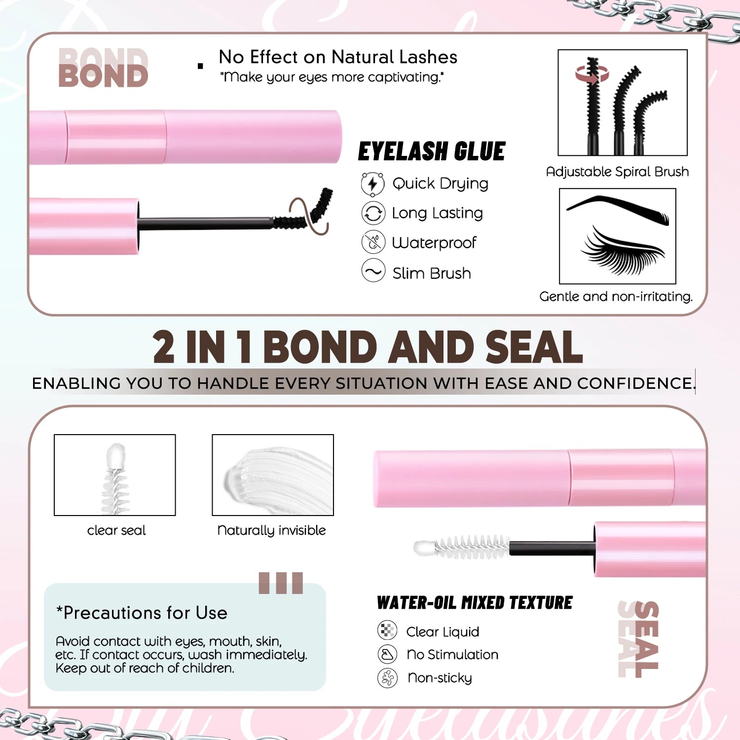 200 Pcs Extensions Eyelash Clusters Kit