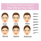 8 In 1 Reusable Eyebrow Stencil Beauty Makeup Brow Stamp Template Eyebrows Shape Set Eye Brow Makeup Tools