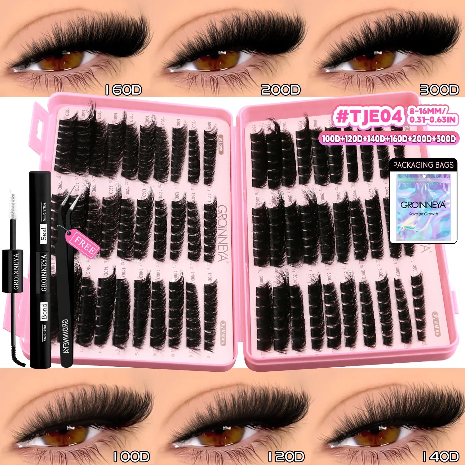 Wispy Cat Eyelash Extensions Kit