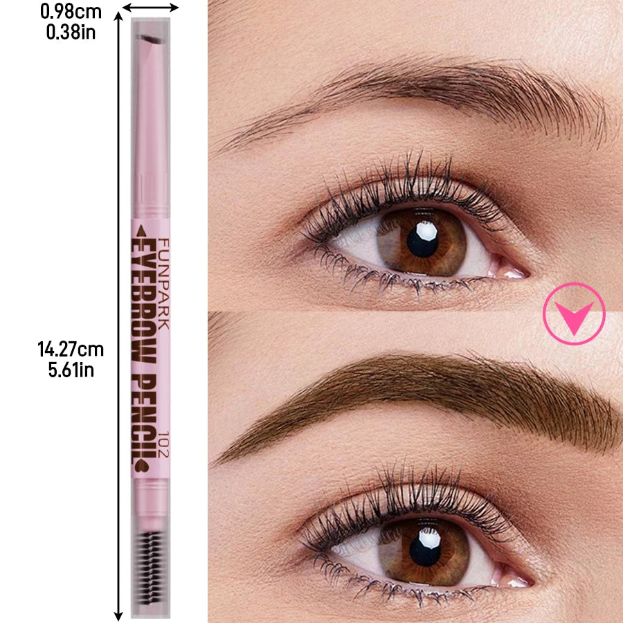 2 in 1 Waterproof Eyebrow Pencil