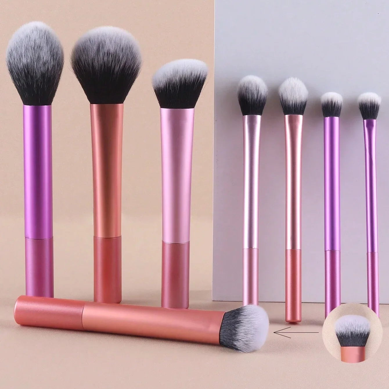 Multifunctional Cosmetic Brush ( Set 8pcs )