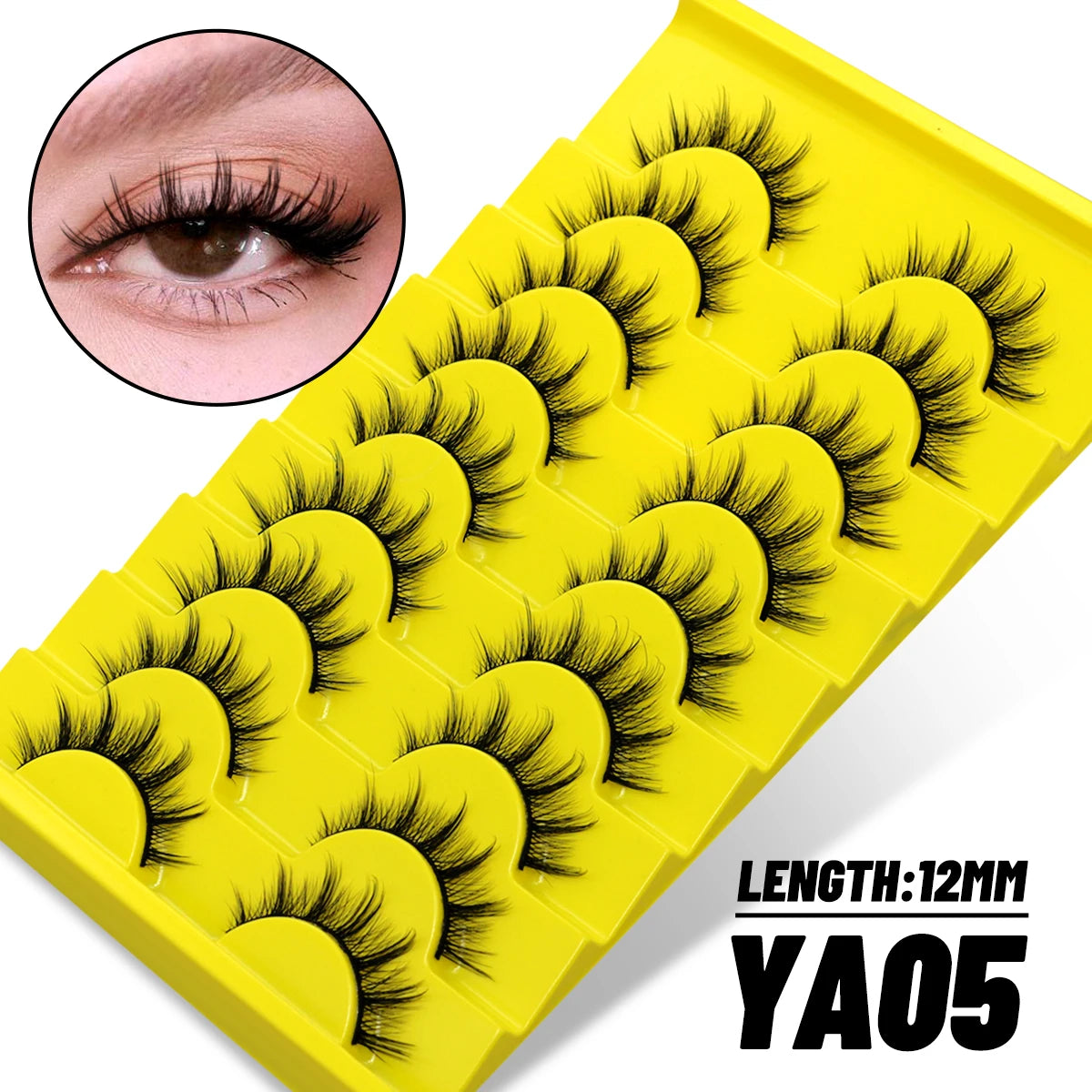 Natural False Eyelashes (5/10 Pairs)
