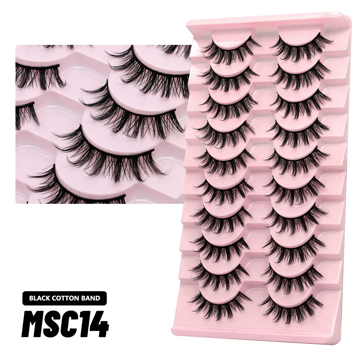 Natural False Eyelashes (5/10 Pairs)