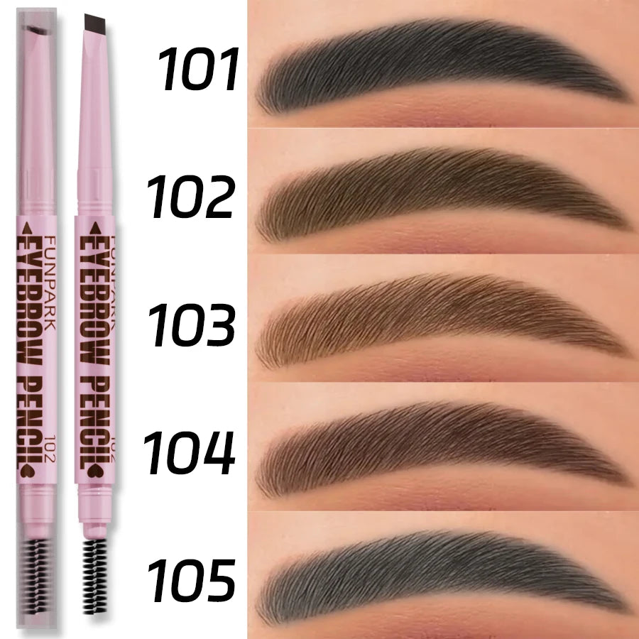 2 in 1 Waterproof Eyebrow Pencil