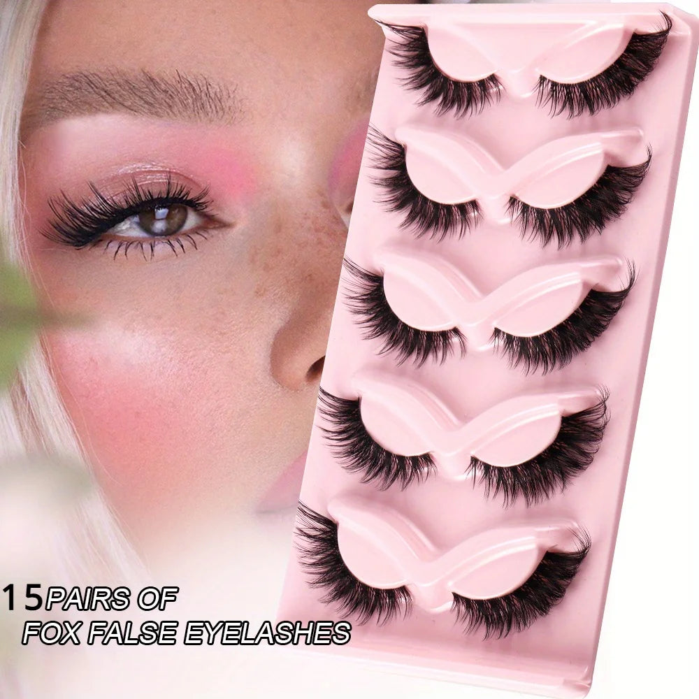 Cat Eye Lashes (15 Pairs)