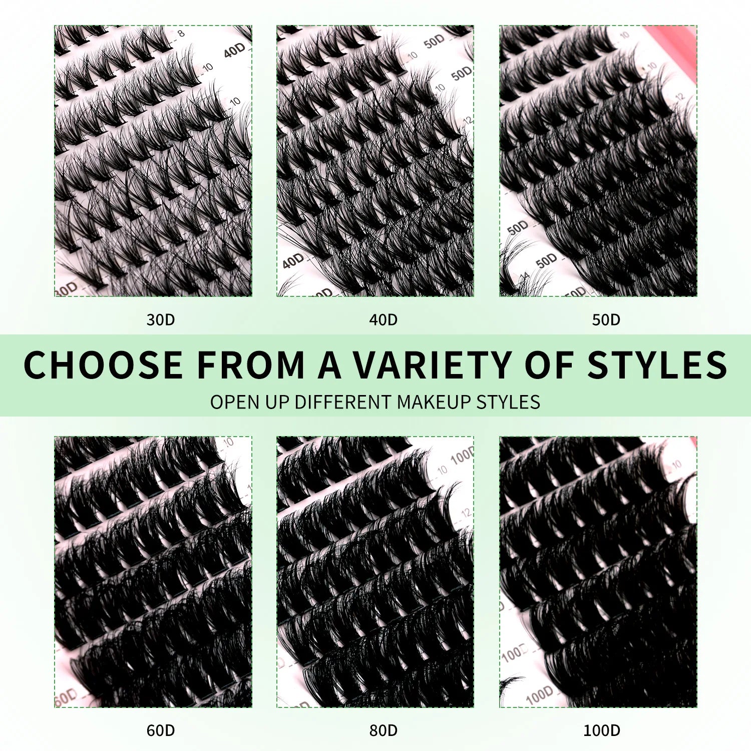 Mixed Tray Eyelash Extension with kit