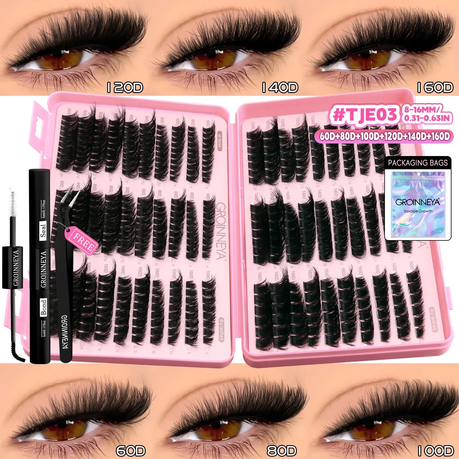 Wispy Cat Eyelash Extensions Kit