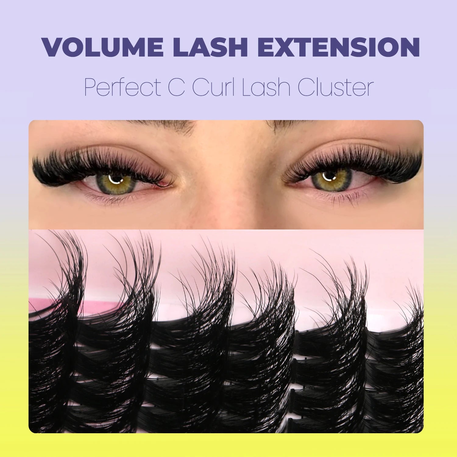 Cat Eyelashes Wispy Individual Lashes Extensions
