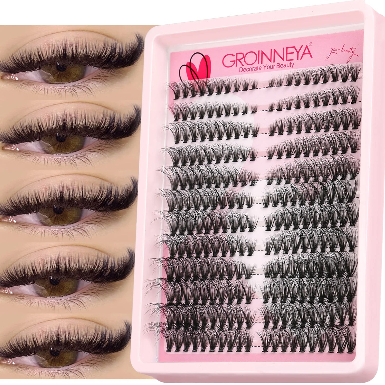 Cat Eyelashes Wispy Individual Lashes Extensions